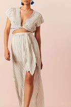 Forever21 Stripe Maxi Skirt