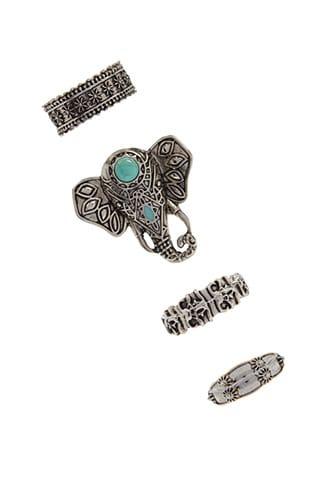 Forever21 Elephant Ring Set