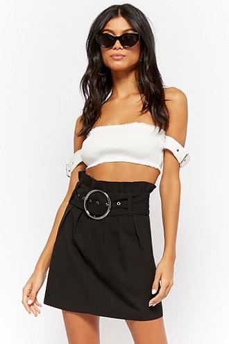 Forever21 Paperbag Waist Mini Skirt