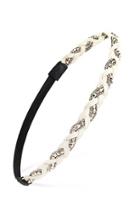 Forever21 Bead And Crochet Headband (cream)