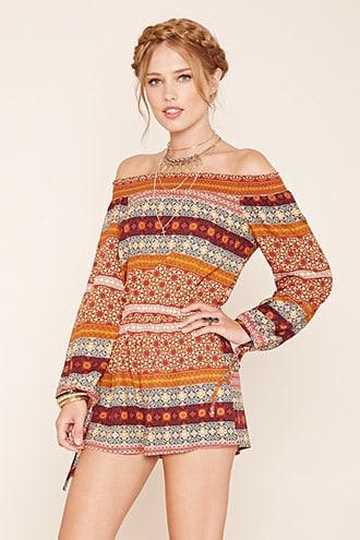 Forever21 Abstract Geo Romper