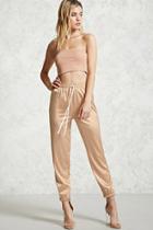 Forever21 Satin Contrast Track Pants