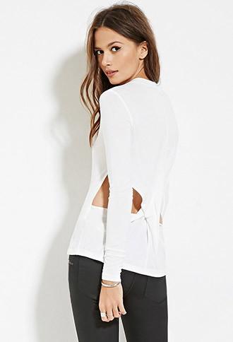 Love21 Women's  Contemporary Cutout-back Top