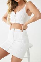 Forever21 Textured Ribbed Pull-ring Skirt