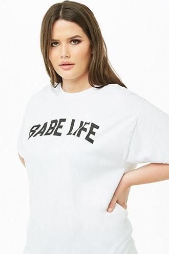 Forever21 Plus Size The Style Club Babe Life Graphic Tee