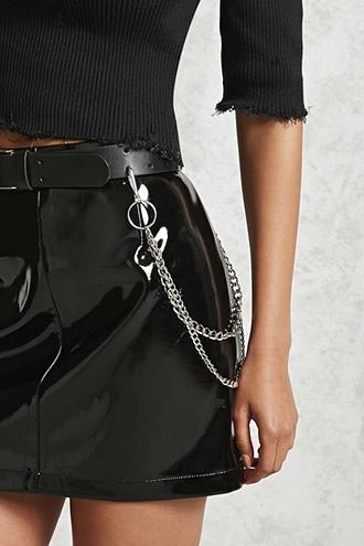 Forever21 Faux Leather Chain Belt