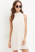 Forever21 Women's  Funnel-collared Shift Dress (nude)