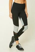 Forever21 Active Heathered Panel Leggings