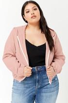 Forever21 Plus Size Hooded Zip-front Jacket