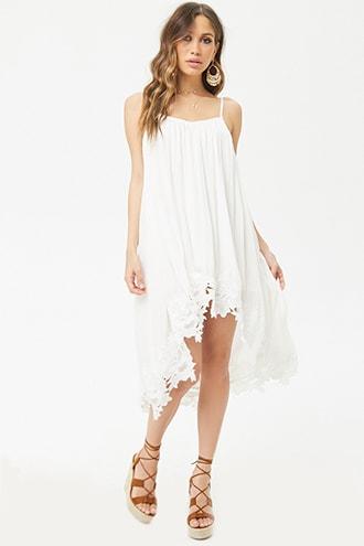 Forever21 Embroidered High-low Dress