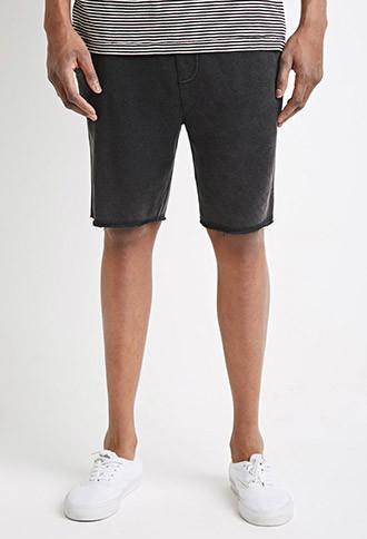 21 Men Frayed Drawstring Sweatshorts