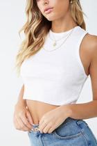 Forever21 Ribbed Cropped Tank