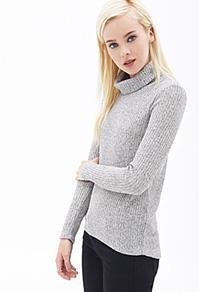 Forever21 Heathered Turtleneck Sweater