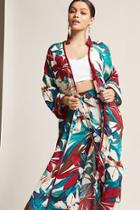Forever21 Floral Duster Cardigan