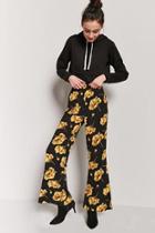 Forever21 Floral Flare Pants