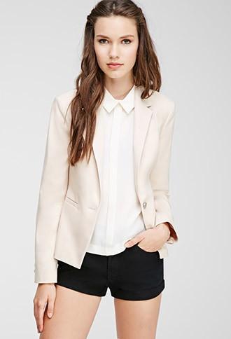 Forever21 Single-button Cutaway Blazer