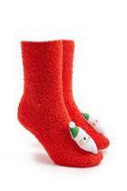 Forever21 Shaggy Plush Santa Crew Socks