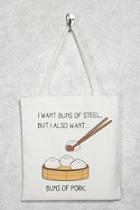 Forever21 Pork Buns Graphic Tote Bag