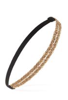 Forever21 Braided Chain Headband (taupe/gold)