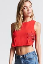 Forever21 Caged-front Crop Top
