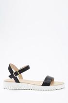 Forever21 Faux Leather Contrast Wedges