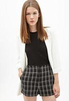 Forever21 High-waisted Plaid Shorts
