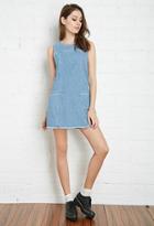 Forever21 Frayed Chambray Shift Dress
