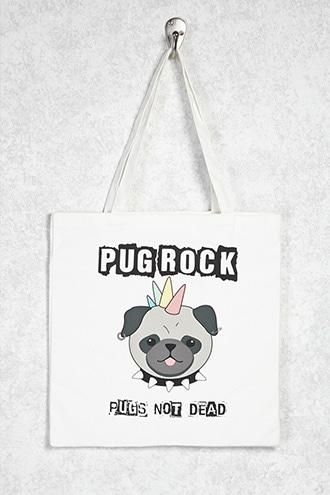 Forever21 Pugs Not Dead Tote Bag