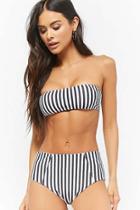 Forever21 Kulani Kinis Pinstripe High-waist Bikini Bottom