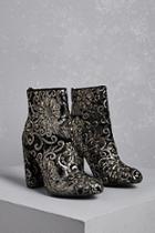 Forever21 Baroque Sequin Ankle Boots
