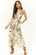 Forever21 Tropical Floral Print High-low Dress