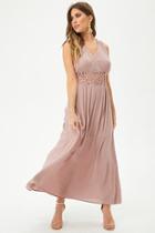 Forever21 Crinkled Shirred Billowy Maxi Dress