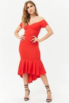 Forever21 Off-the-shoulder High-low Dress