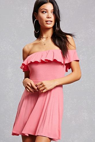 Forever21 Flounce Fit & Flare Dress
