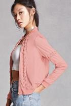 Forever21 Faux Suede Bomber Jacket