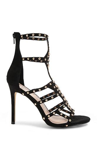 Forever21 Lemon Drop By Privileged Studded Stiletto Heels
