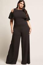 Forever21 Plus Size Open-shoulder Jumpsuit