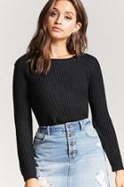 Forever21 High-low Ribbed Sweater