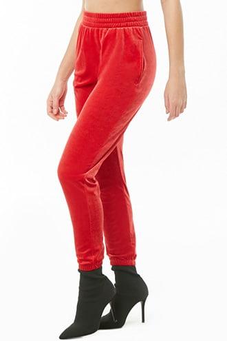 Forever21 Velvet Knit Joggers