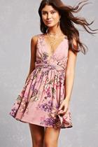 Forever21 Floral Trapeze Mini Dress