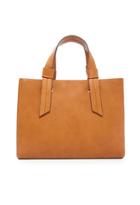 Forever21 Structured Faux Leather Satchel (tan)