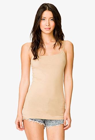 Forever21 Women's  French Vanilla Basic Tunic Cami