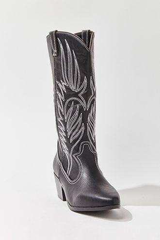 Forever21 Faux Leather Western Boots