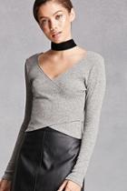 Forever21 Cropped Surplice Top