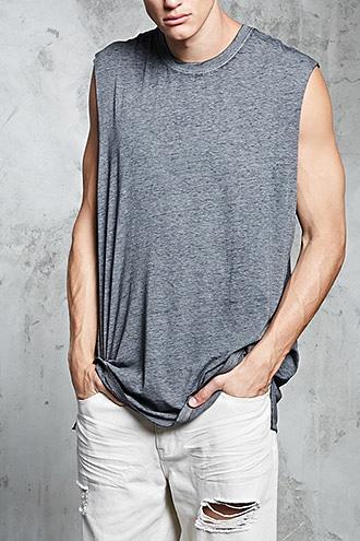 Forever21 Slub Knit Muscle Tee