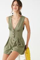 Forever21 Button Front Romper