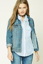 Forever21 Pinstripe Button-front Shirt