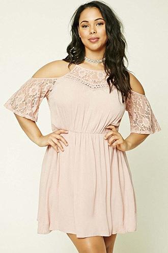 Forever21 Plus Size Open Shoulder Dress