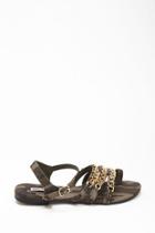 Forever21 Camo Chain Link Toe Sandals