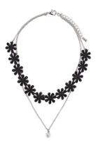 Forever21 Layered Daisy Choker Necklace